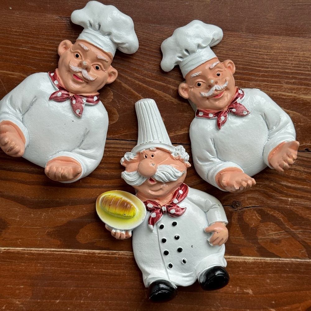 3 Kitchen Appliance Cable Wall Hook Organizers Chef Cottagecore Decor
